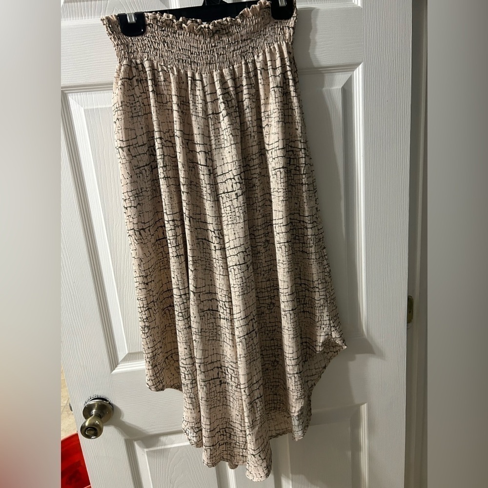 Bucket List Wide Leg Pants leopard print size large